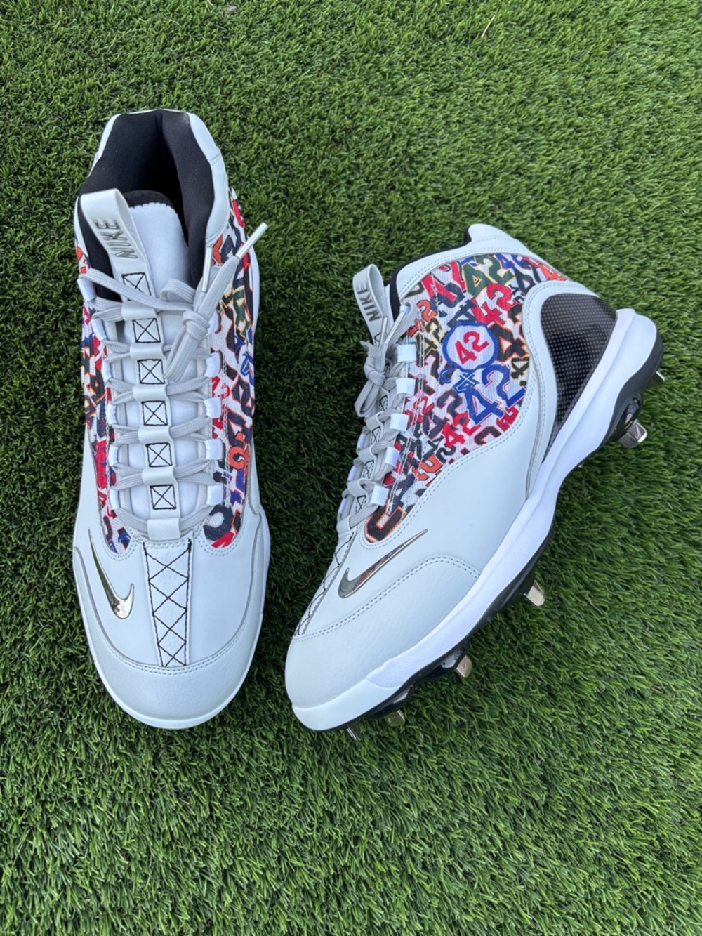 Nike Griffey 2 Jackie Robinson Day PE Metal Baseball Cleats Size 12